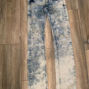Machine-Acid Washed Jeans